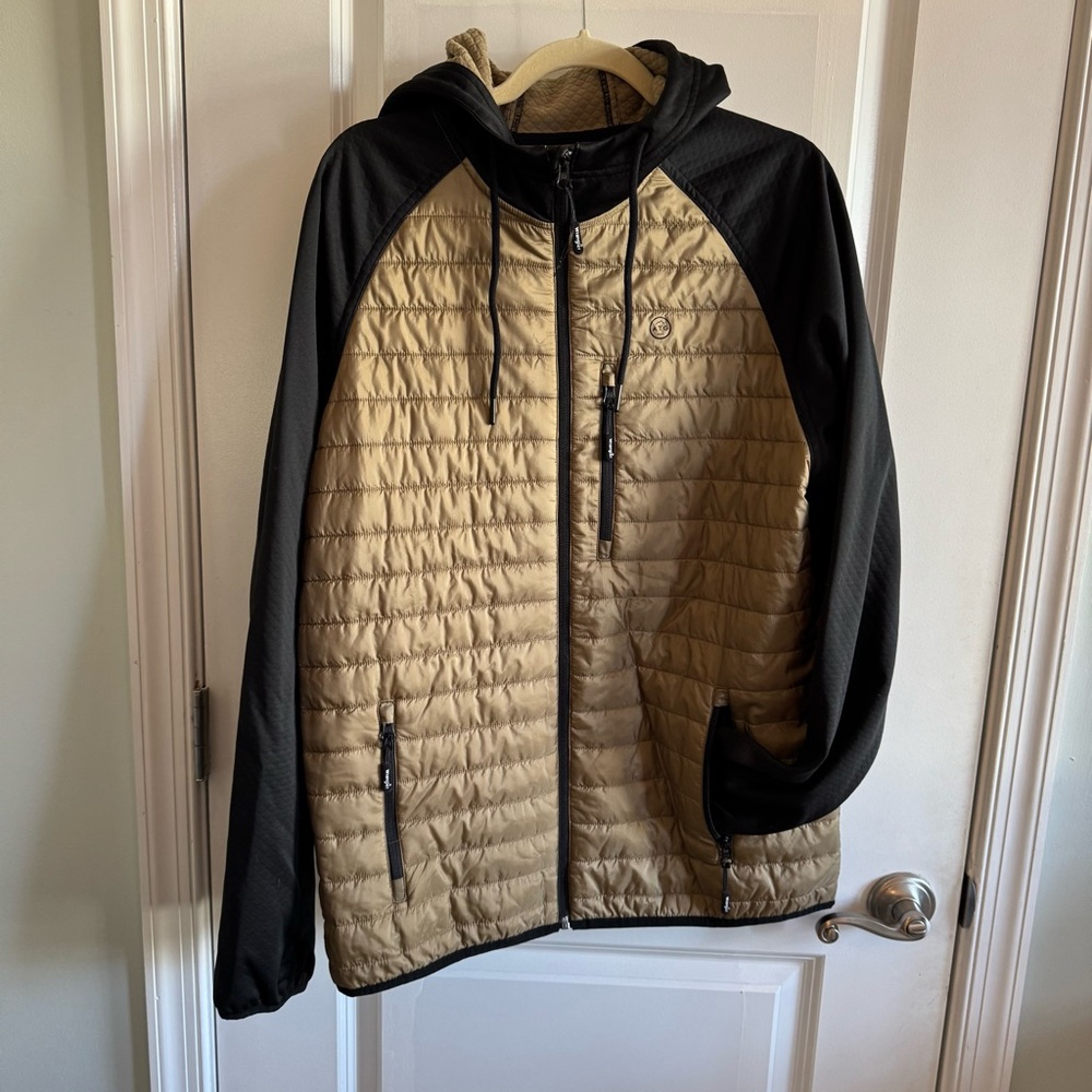 NEW Wrangler ATG | Men's All-Terrain Outrider Zip-Front Insulated Jacket Tan Med